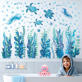 DECOWALL Glow in The Dark Under The Sea Wall Stickers (GDS4-7001)
