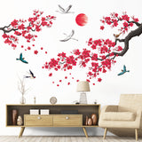 Ink-and-wash painting of flowers Wall Stickers