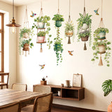 DECOWALL Botanical Hanging Plant Wall Stickers (SG2-2604)