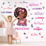 Black girl magic Wall Stickers