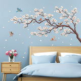 White Cherry Blossom Wall Stickers
