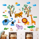 Wild Jungle Animals Wall Stickers