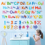 Sea Animals Alphabet Numbers Colour Wall Stickers