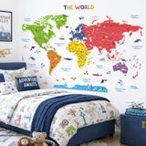 World Map Wall Stickers (DL3-2212)