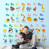 Colourful Animal Alphabet Wall Stickers