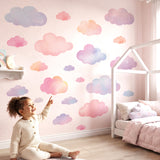 DECOWALL Pastel Cloud Wall Stickers (DS9-8099)