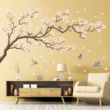 Oriental Flower Tree Wall Stickers