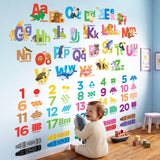 Alphabet Numbers Crayon Wall Stickers