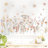 Watercolour boho flowers Wall Stickers