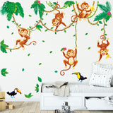 Monkeys In Jungle Wall Stickers