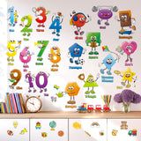 Shape and Number Wall Stickers
