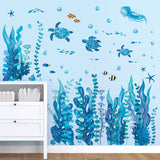 Seaweed and Sea creatures Wall Stickers