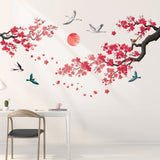 Ink-and-wash painting of flowers Wall Stickers