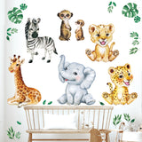 Baby Jungle Animals Wall Stickers