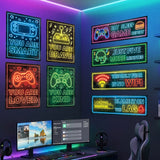 DECOWALL Neon Gaming Posters Wall Stickers (SG2-2602)