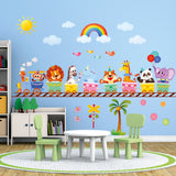 Animal Train Wall Stickers