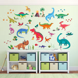 Colourful Dinosaurs Wall Stickers