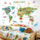 Dinosaur World Map Wall Stickers (SG2-2312)