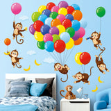 Balloons and Monkeys Wall Stickers (SG2-2202)