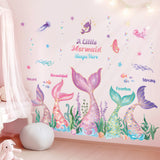 Mermaid Tail Wall Stickers