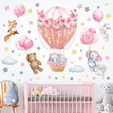 Animal, Hot air balloon, Balloons Wall Stickers