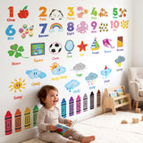 Numbers, Crayons, Weather and Shape Wall Stickers (DS9-8056)