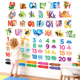 Alphabet Numbers Crayon Wall Stickers