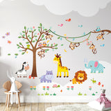 Forest Animals Tree Wall Stickers