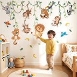 Climbing Jungle Animals Wall Stickers (SG2-2419)