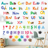Alphabet Numbers Colours Weather Wall Stickers