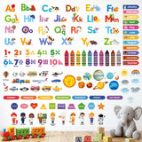DECOWALL Alphabet Numbers and Learning Wall Stickers (DS12-8100)