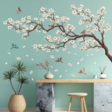 White Cherry Blossom Tree Wall Stickers (SG4-2317)