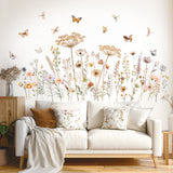 Boho Wild Flower Wall Stickers