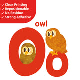 Alphabet, Numbers and Colouring Pencils Wall Stickers