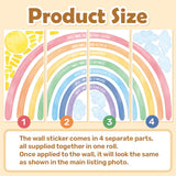 Extra Large Rainbow Wall Stickers – Positive Affirmation Quotes Wall Decals (FH4-2524)