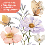 Boho Wild Flower Wall Stickers