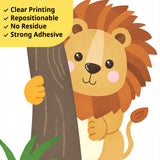 Jungle Animals Tree Wall Stickers (SG2-2418)