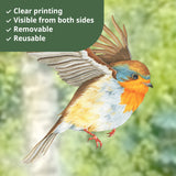 Garden Birds Window Clings Stickers