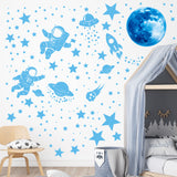 Glow in The Dark Space, Moon Wall stickers