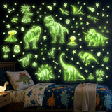DECOWALL Glow in the Dark Dinosaur Wall Stickers (GDS4-7004)