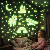 Glow in The Dark Unicorn Wall stickers