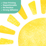 Extra Large Rainbow Wall Stickers – Positive Affirmation Quotes Wall Decals (FH4-2524)