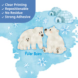 Animal World Map Wall Stickers (SG2-1615S)
