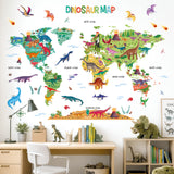 Dinosaur World Map Wall Stickers (SG2-2312)