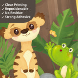 Large Tree Jungle Animals Wall Stickers
