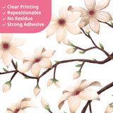 White Cherry Blossom Wall Stickers (SG2-2509)