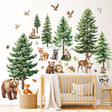 Woodland Forest Animals Wall Stickers(SG4-2520)