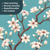 Oriental Flower Tree Wall Stickers