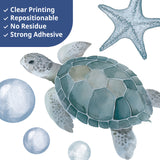 DECOWALL Watercolour Ocean Animals Wall Stickers (SG3-2608)