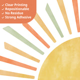 Boho Sunrise Wall Stickers with Bible Verse Isaiah 60:1 (SG2-2523)